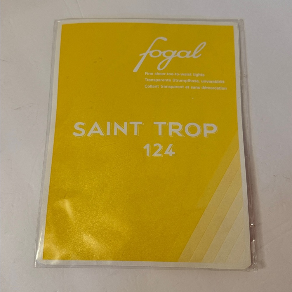 NWT FOGAL 124 SAINT TROP Pantyhose Fine sheer Brown 515 Size M NEW IN PACKAGE
